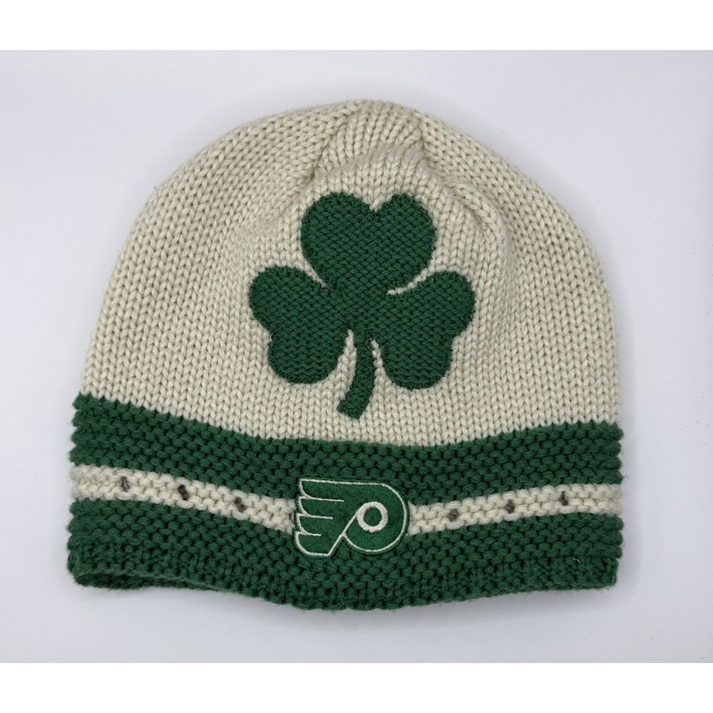 Philadelphia Flyers Oth NHL Old Time Hockey Shamrock Green Beanie Rare!
